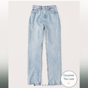 Abercrombie women’s curve love straight 90’s jean